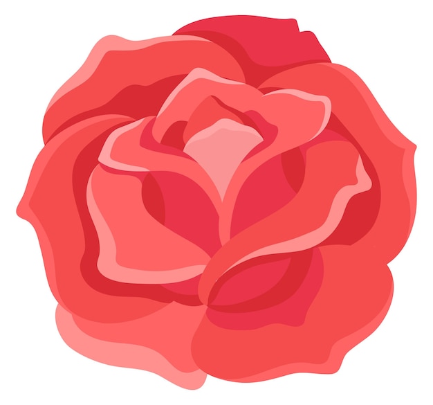 Элемент красной розы декоративная ботаника для цветочной печати