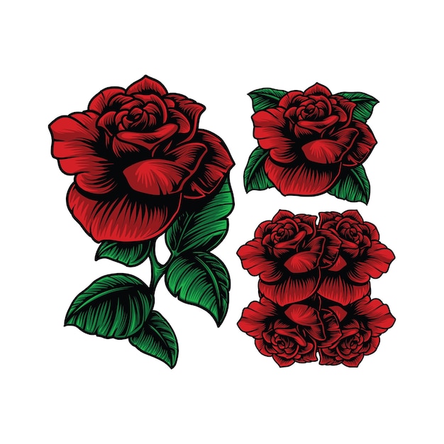 Red Rose Vector