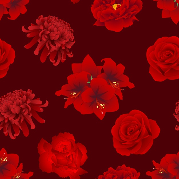 Vector red rose