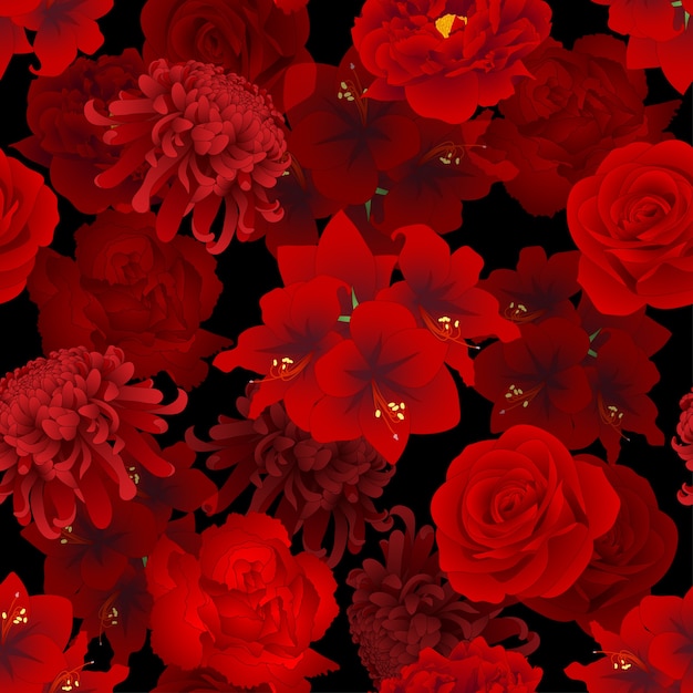 Vector red rose