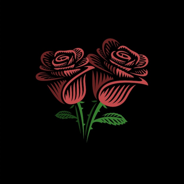 Logo di rose rosse