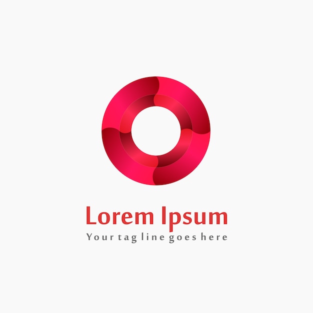 Red rounded logotype