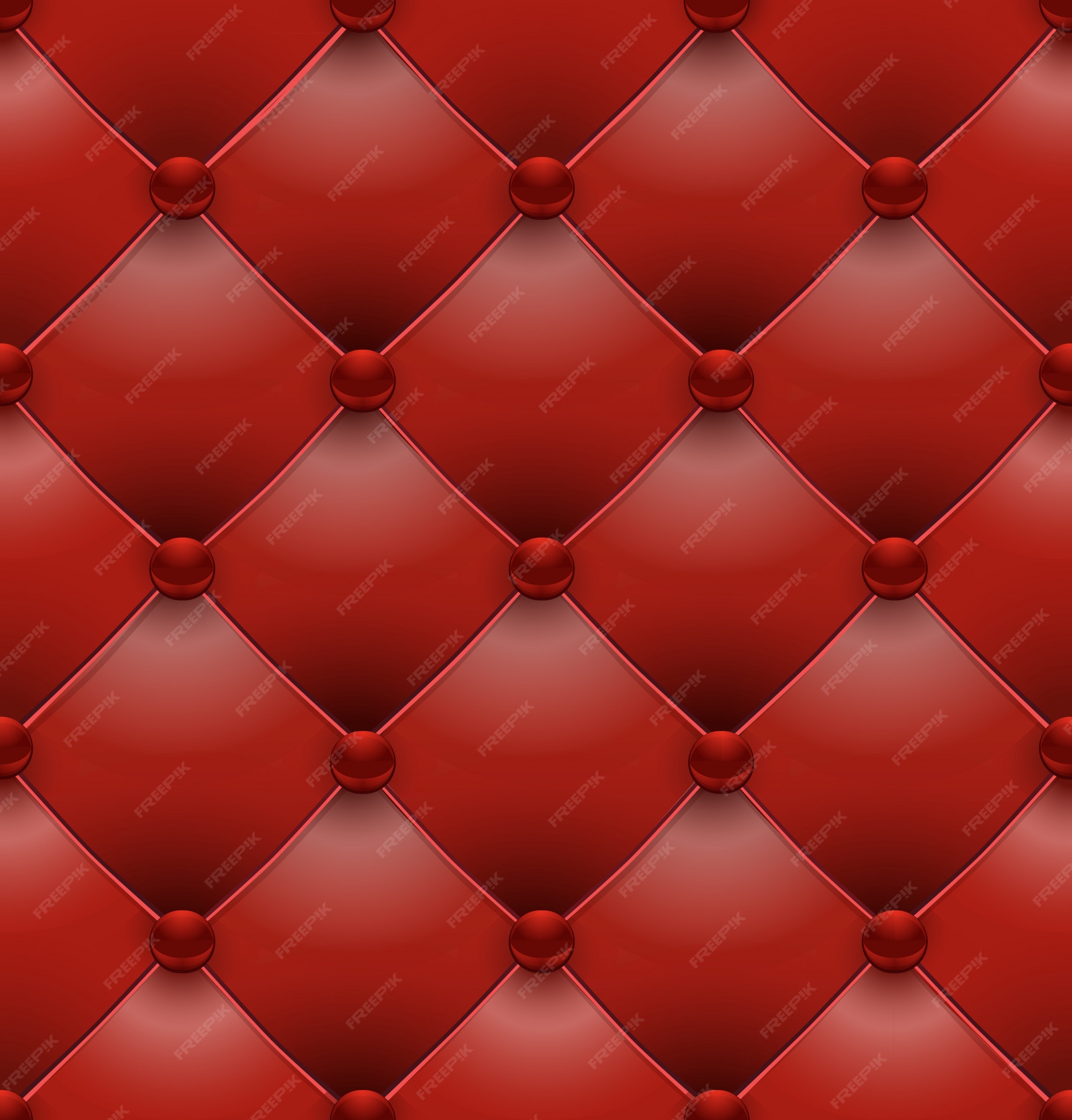 Premium Vector | Red royal upholstery seamless background