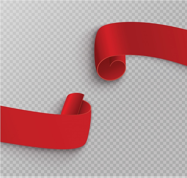 red scroll banner