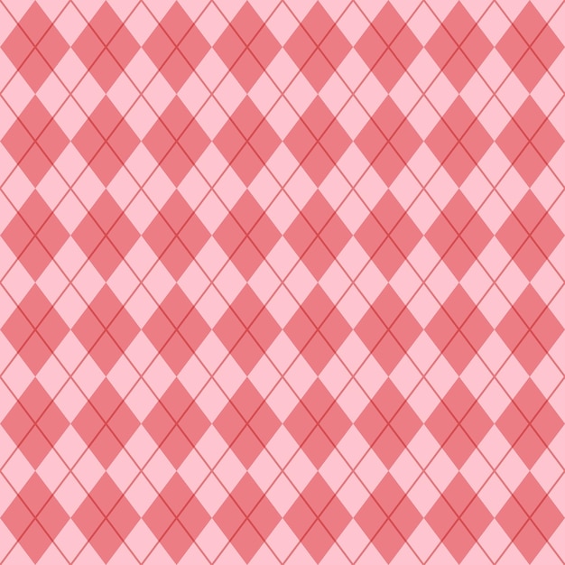 Red Seamless Argyle Pattern