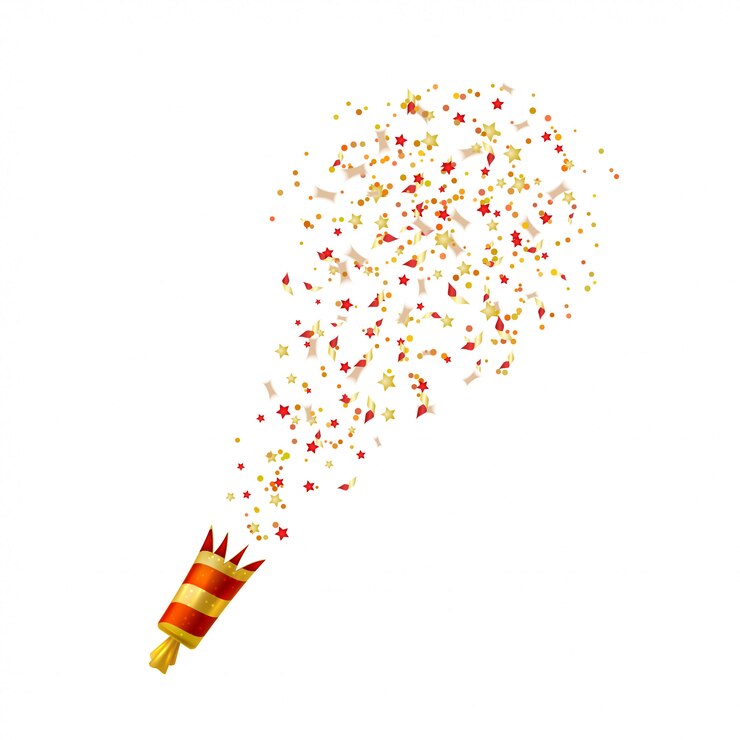 Vector  red shooting slapstick on a white background. 