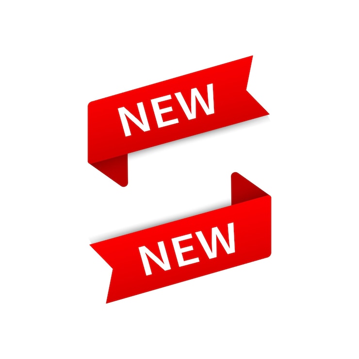 Red Sign New vector icons. Tag New symbol set. Vector illustration EPS 10