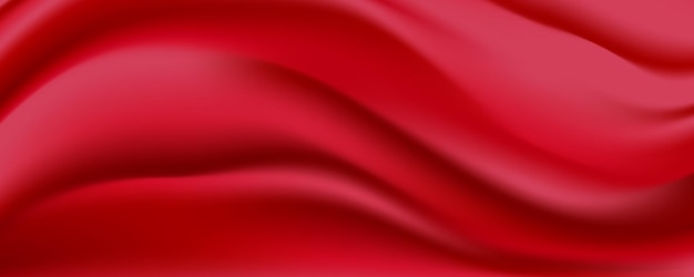 Red Silk Fabric Abstract Background