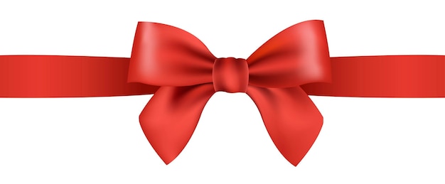 Red Silk Ribbon And Bow