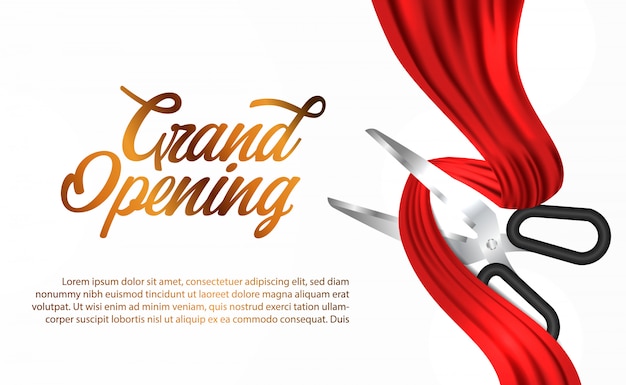 Grand Opening Ribbon Cutting Ceremony Banners