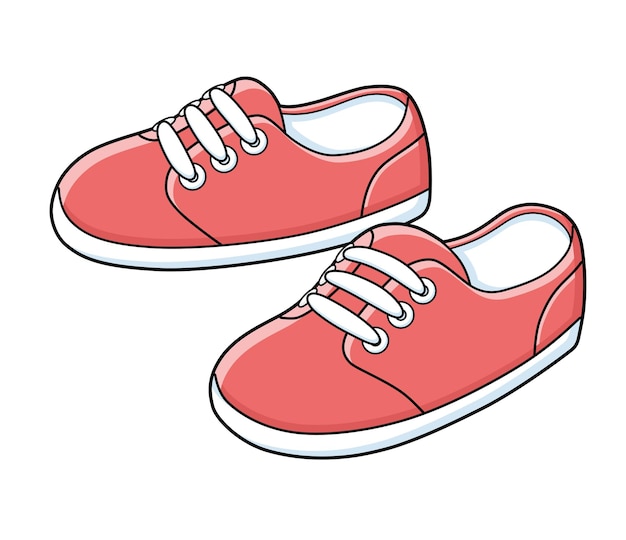 Red sneakers