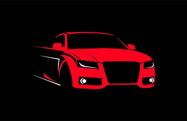 Vector red speed car design automobile vector design