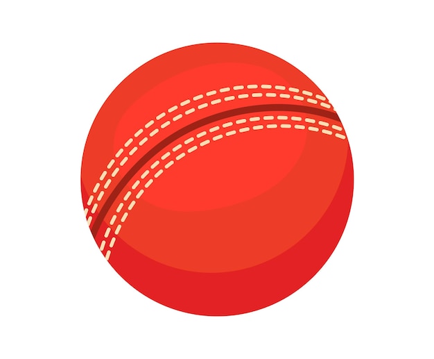 Premium Vector | Red sport ball. cartoon rubber or leather ball for  children to play outdoors, kid games, flat vector illustration