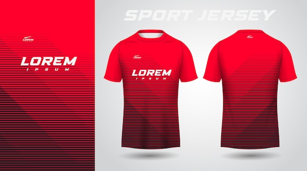 red sport jersey design