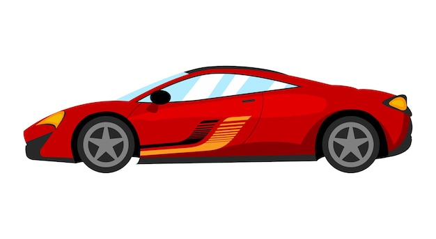 red sports car vector illustration vehicles stock vector