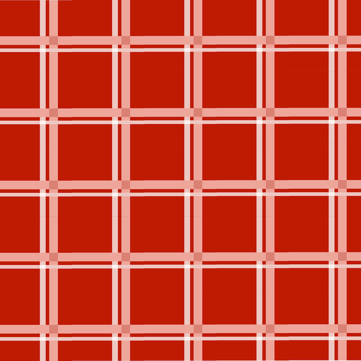 Vector red square geometric seamless pattern