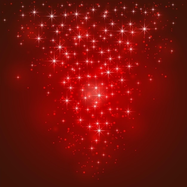 Red starry background