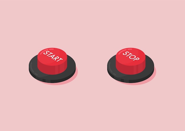 Red Start and Stop buttons