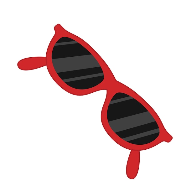 Vector red sunglasses