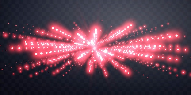 Красный солнечный свет отблеск от линз солнечная вспышка с лучами и прожектором Светящийся взрыв на прозрачном фоне xAVector illustration