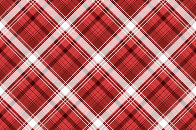 Vector red tartan fabric texture