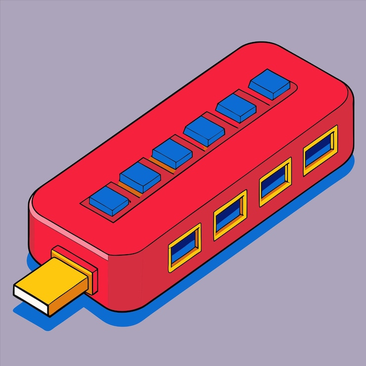 Vector a red train with a yellow object that says quot the train is carrying a yellow object quot