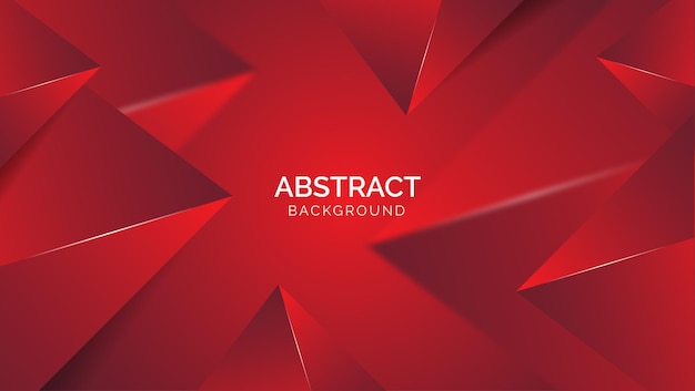 red triangle background 3d design