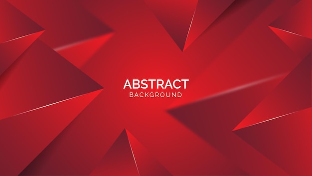 Red triangle background 3d design