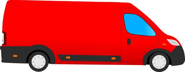 Vettore camion rosso