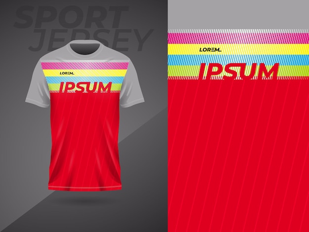 Maglietta rossa design jersey sportivo per calcio calcio corsa gioco motocross ciclismo corsa