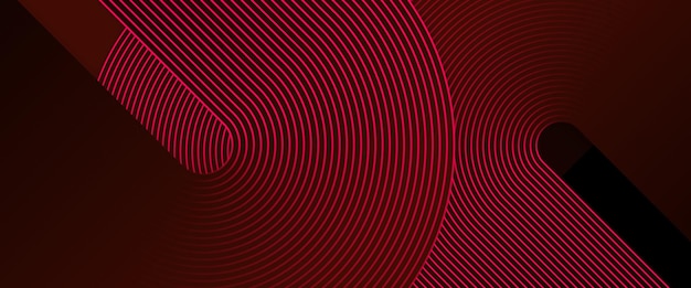 Red vector 3D abstract technology futuristic glow with line shapes banner Suit for cover poster banner brochure header website vector