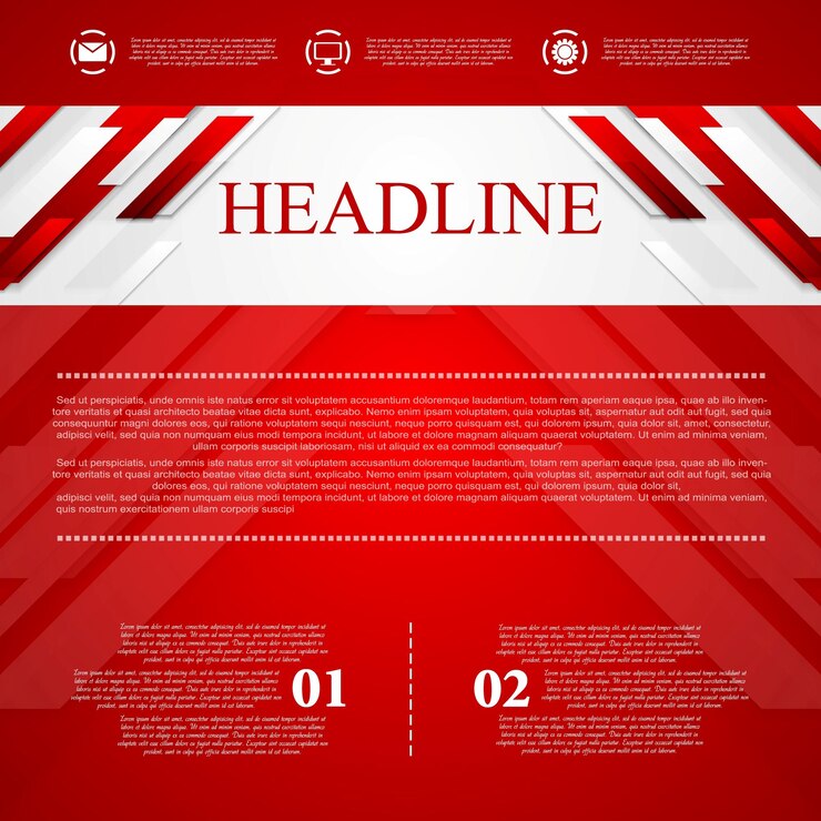 Vector red vector corporate abstract background