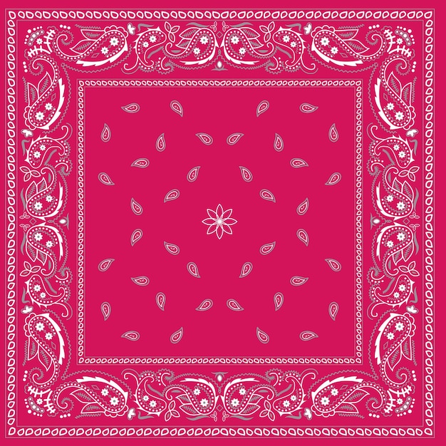 Vector red vector headband bandana design