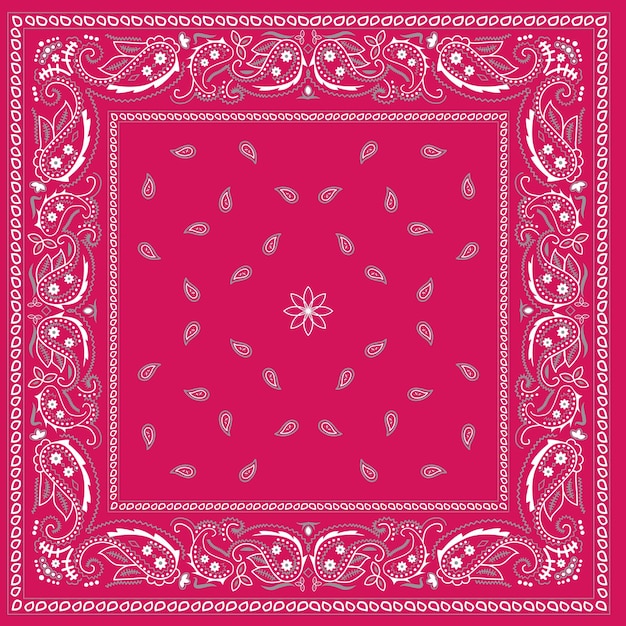 red vector headband bandana design