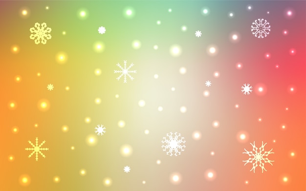 Red vector layout with bright snowflakes