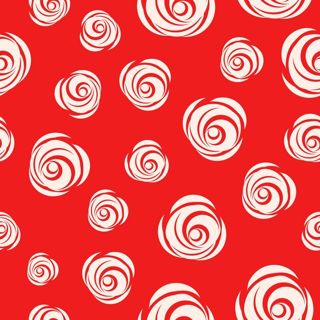 red vector looped background with roses