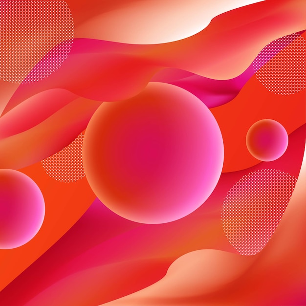 Red vector Template Abstract background with curves lines and shadow. For flyer, brochure, booklet and websites design