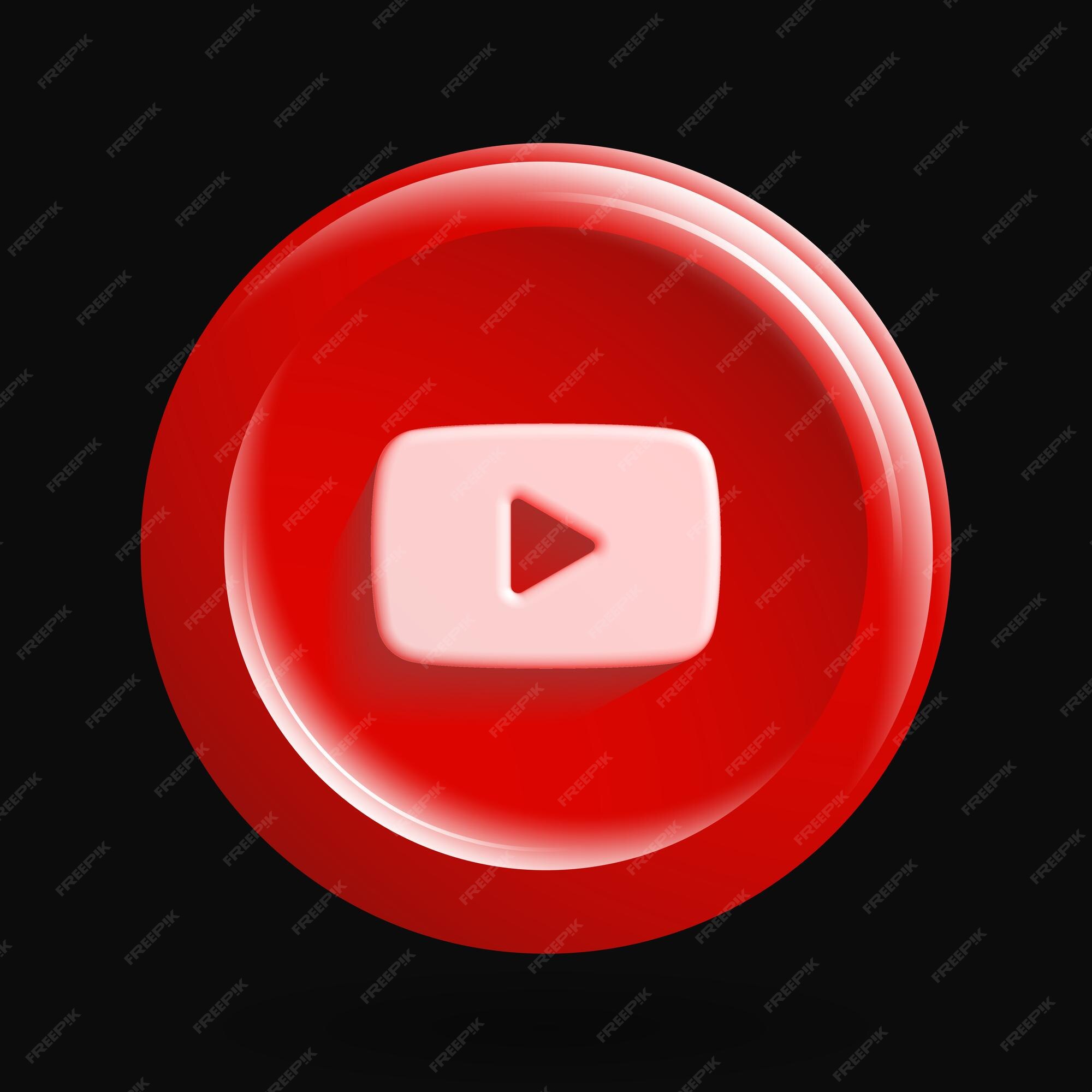 Motion Made Royalty Free  logo Play icon red flickering