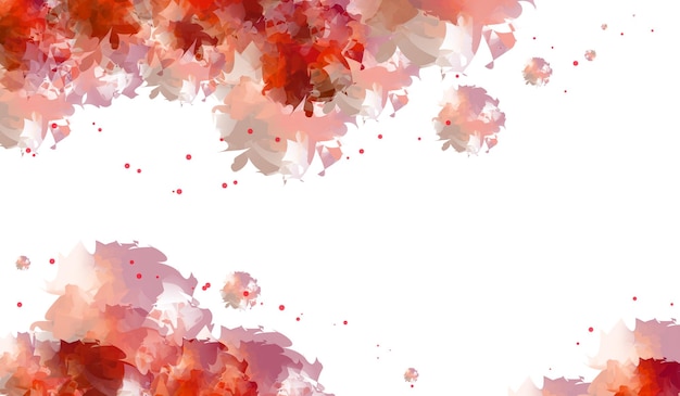 Vector red watercolor abstract background vector design