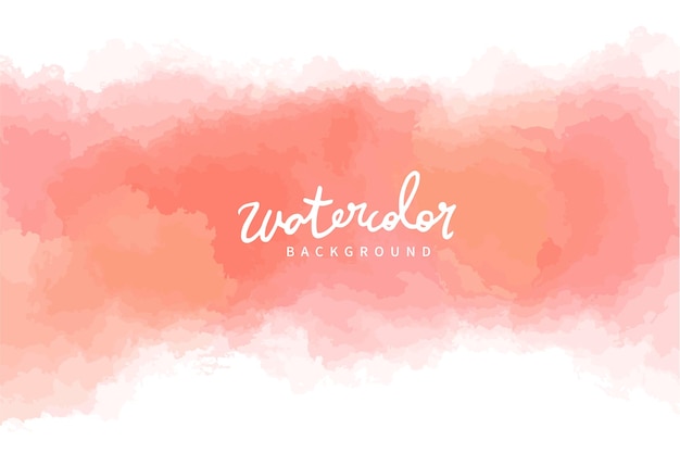 Vector red watercolor paint stroke background vector illustration