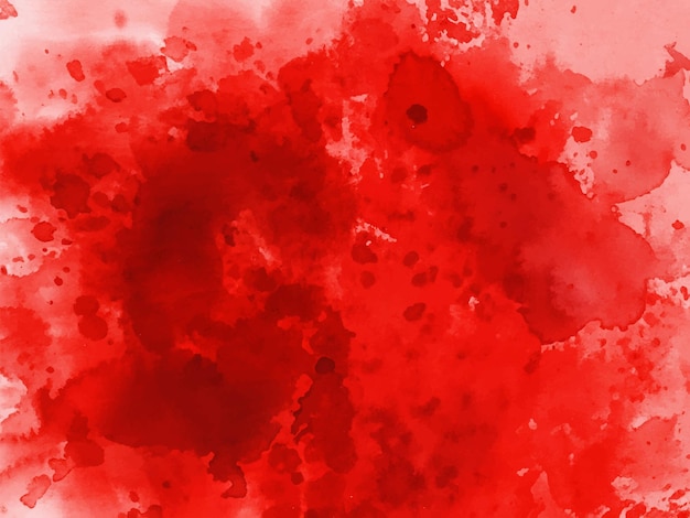 Red watercolor stain background