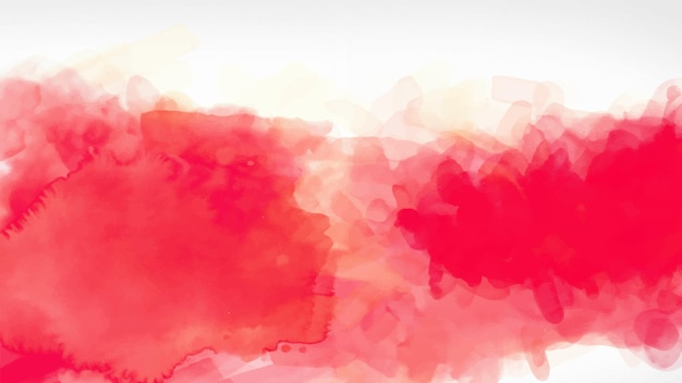 Vector red watercolor stain background