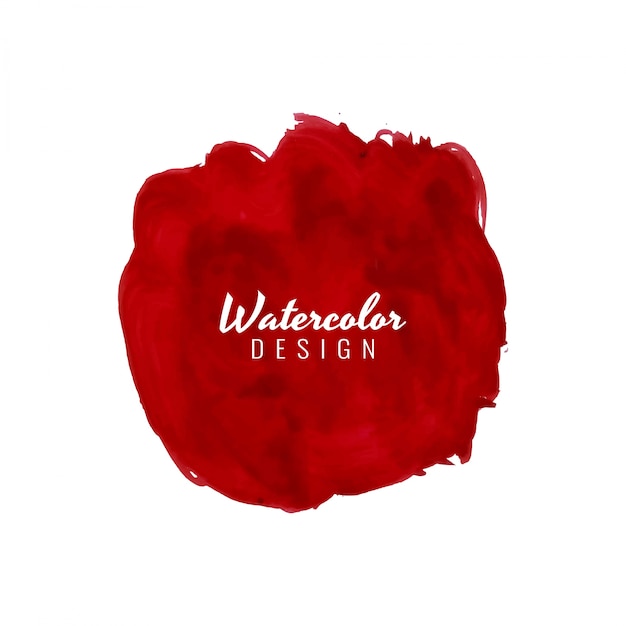 Vector red watercolor texture design