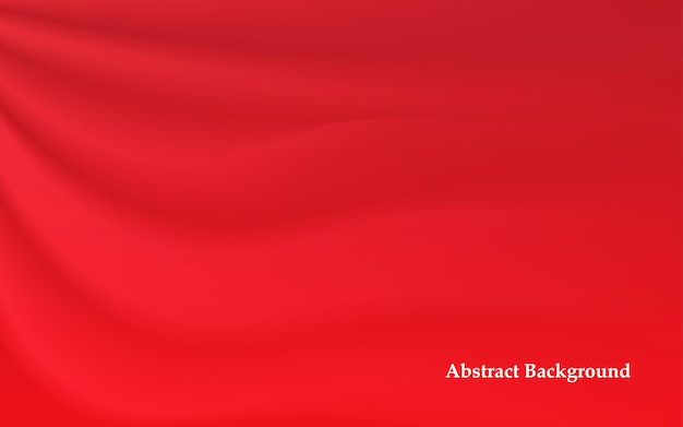 Red wave abstract background