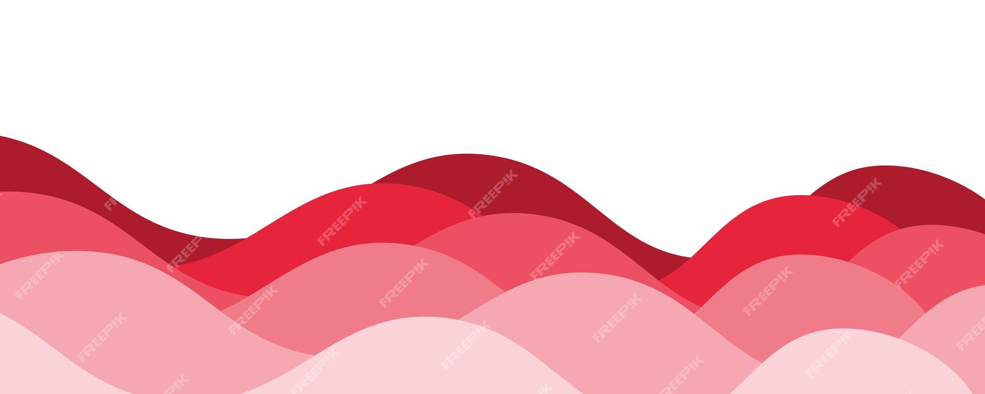 Premium Vector | Red wave background wallpaper vector image
