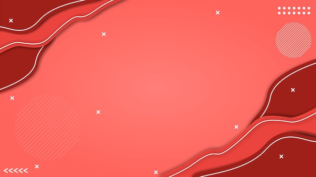 red wave background