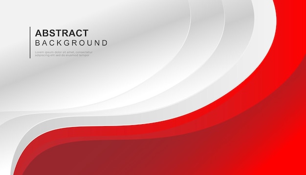 Red and white abstract background with copy space for text.