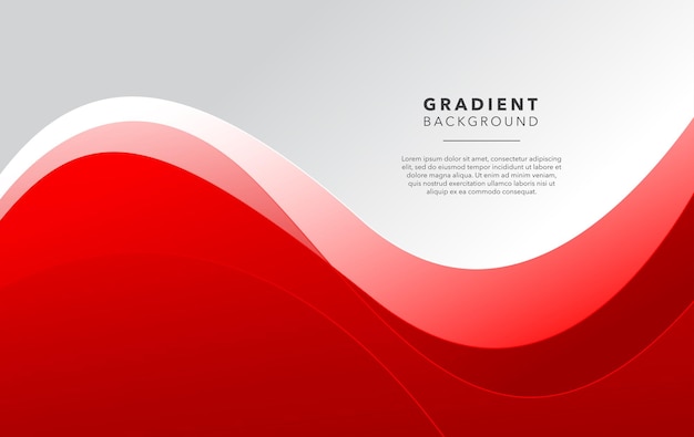 Red white abstract gradient background