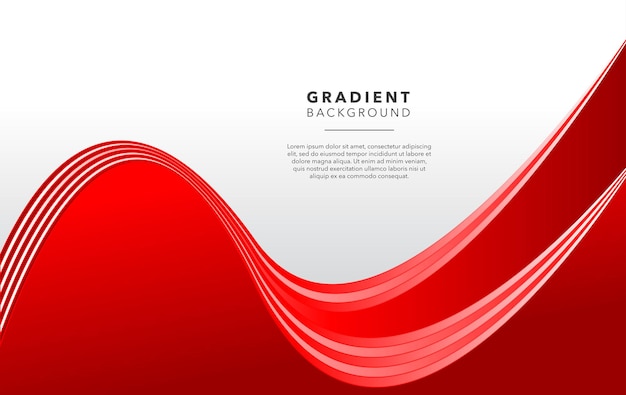 Vector red white abstract gradient background