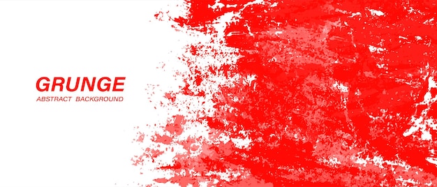 Red and white abstract grunge paint texture background.